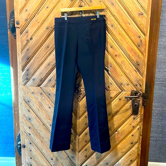 NWT, Tory, Burch size 8 navy blue wool blend Gerald Pants - Picture 1 of 9